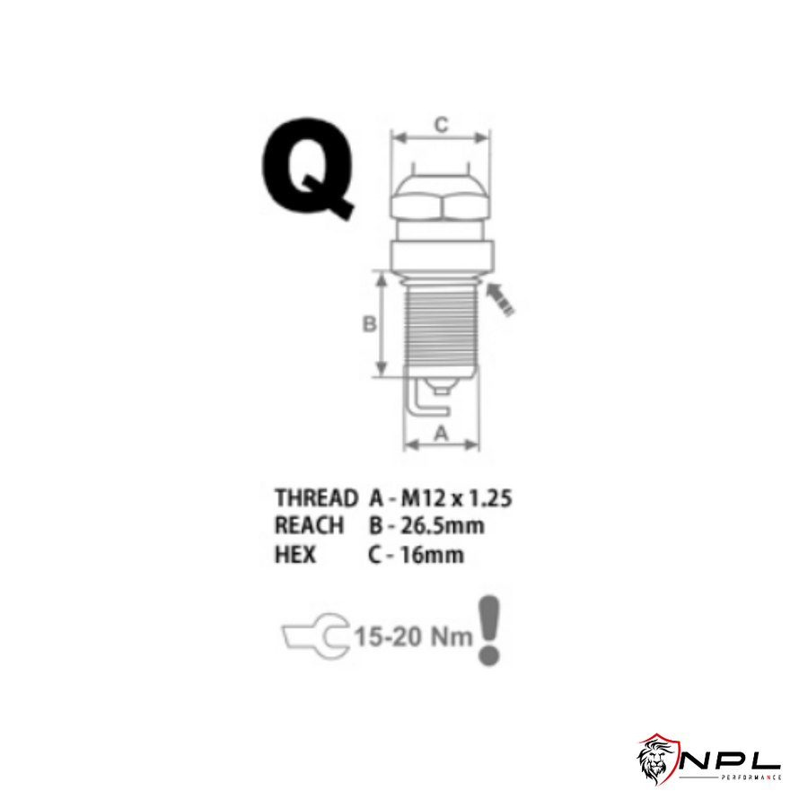 Vela de Ignição Brisk Silver Racing QR08S Para Mini Cooper S, JCW, S All4 Motor 1.6T / 2.0T Chassi F5X, F60, R5X, R60, R61 Brisk